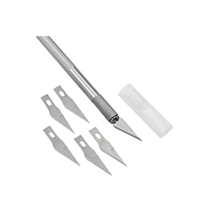 Hassas Kesim için Kretuar Bıçağı Seti - 5 Yedek Uç