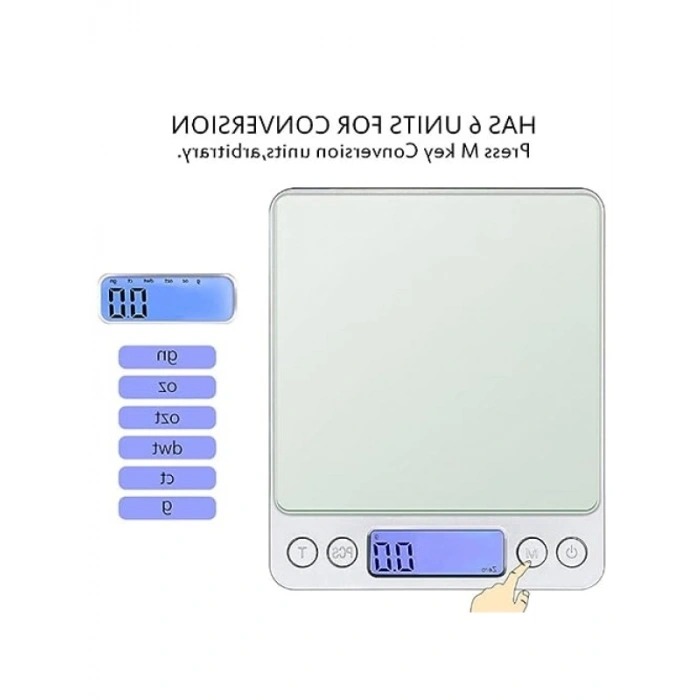 Hassas Mutfak Terazisi, 2000 gr / 0.1 gr