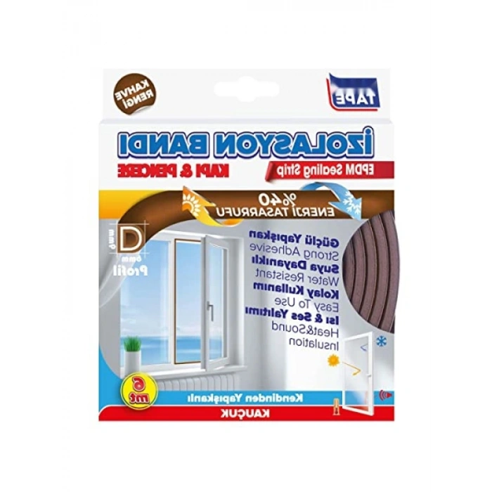 Hava Akımını Engelleyen Şeffaf Kapı Altı Fitili, 53 mm x 2,5 mt