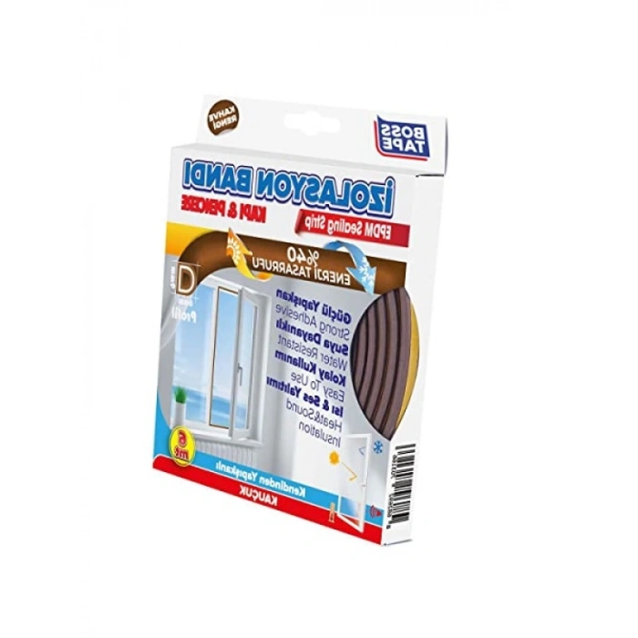 Hava Akımını Engelleyen Şeffaf Kapı Altı Fitili, 53 mm x 2,5 mt