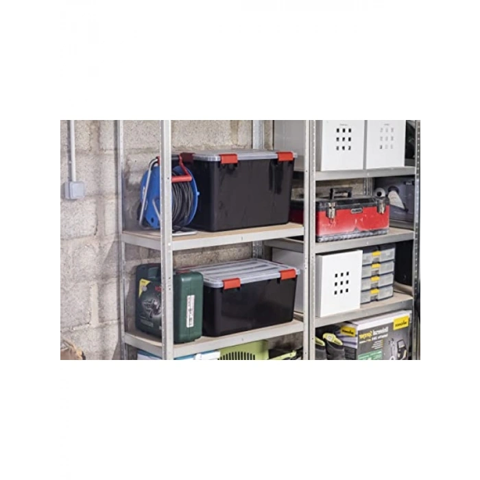 Hava Geçirmez 2li Saklama Kutusu Seti, 70 L Kapasite, Klipsli