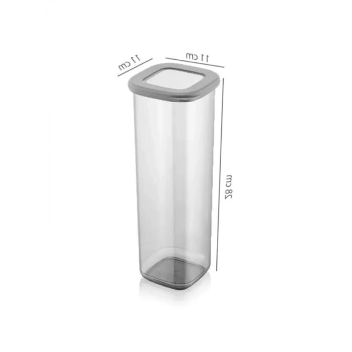 Hava Geçirmez Şeffaf Kare Saklama Kabı (2 Adet, 2000 ml)