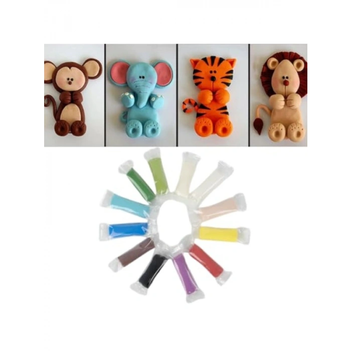 Hava Kuruyan Modelleme Hamuru Seti (12 Renk)