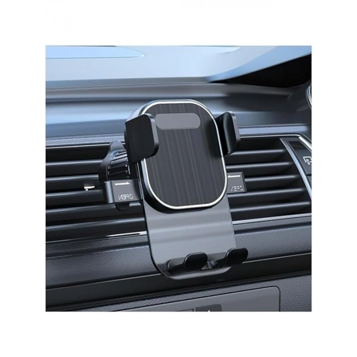 Havalandırma Tip Kancalı Telefon Tutucu, Siyah Parlak Tasarım