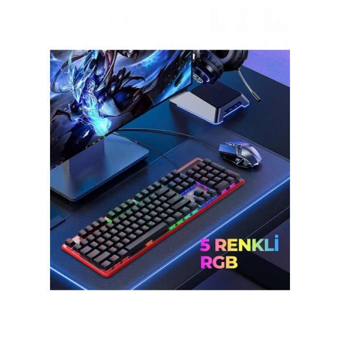 Havit Gamenote KB870L Rgb Backlit Gaming Mekanik Klavye