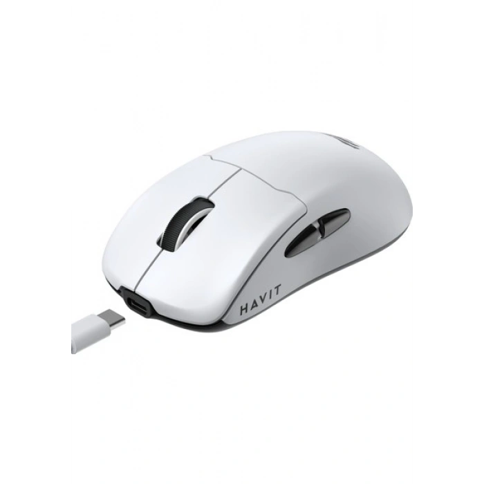 Havit Gamenote M5 Pro Superlight Kablosuz Gaming Mouse - 30.000 Dpı, PAW3950 - Rgb Şarj Standlı - Ekranlı