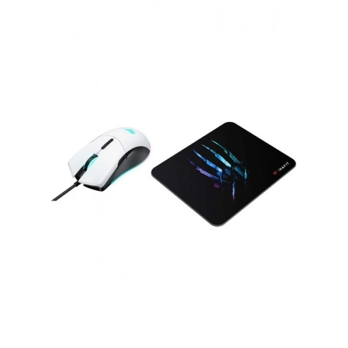 Havit Gamenote MS1037CM Rgb Ledli Makrolu 7200DPI Gaming Oyuncu Mouse + Mouse Pad