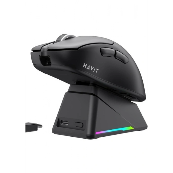 Havit Gamenote MS955WB Rgb Wireless Gaming Mouse 3 Modlu + Ekranlı Şarj Istasyonu