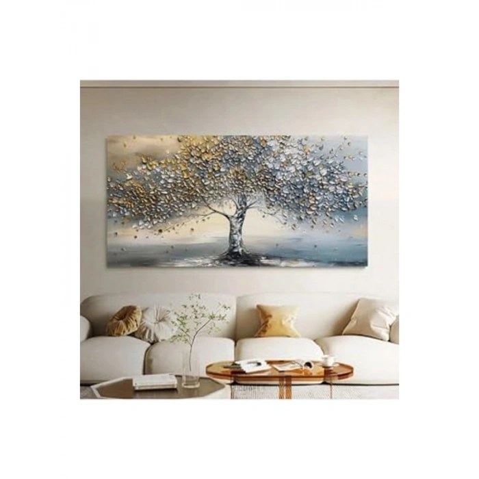Hayat Ağacı Kanvas Tablo, Renkli 70 x 100 cm