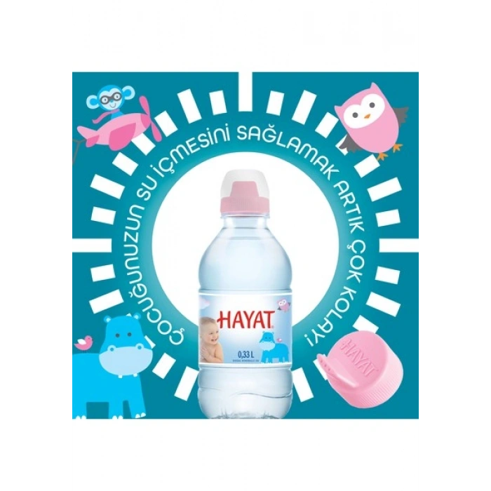 Hayat Küçük Çocuklara Özel Ambalajlı Su 24x330 ML