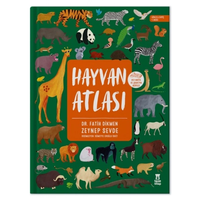 Hayvan Atlası (Dev Harita ve Çıkartma Hediyeli) - Dr. Fatih Dikmen