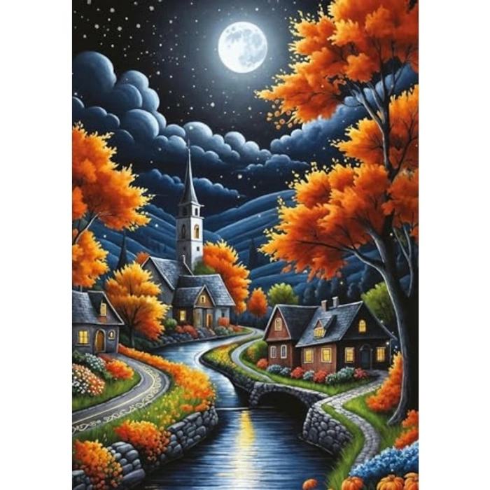 Hazan Gecesi Temalı 1000 Parça Puzzle