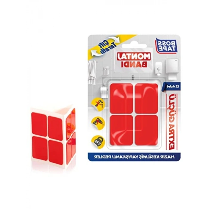 Hazır Kesilmiş Çift Taraflı Montaj Bandı, 12 Adet