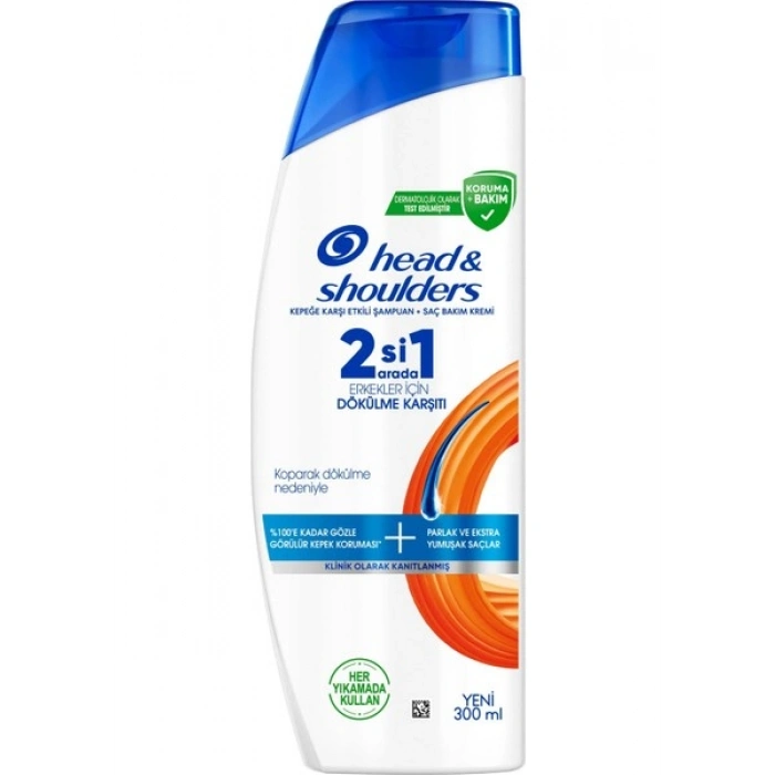 Head&Shoulders Erkekler Için Dökülmekarşıtı 2si 1 Arada Şampuan 300 ml