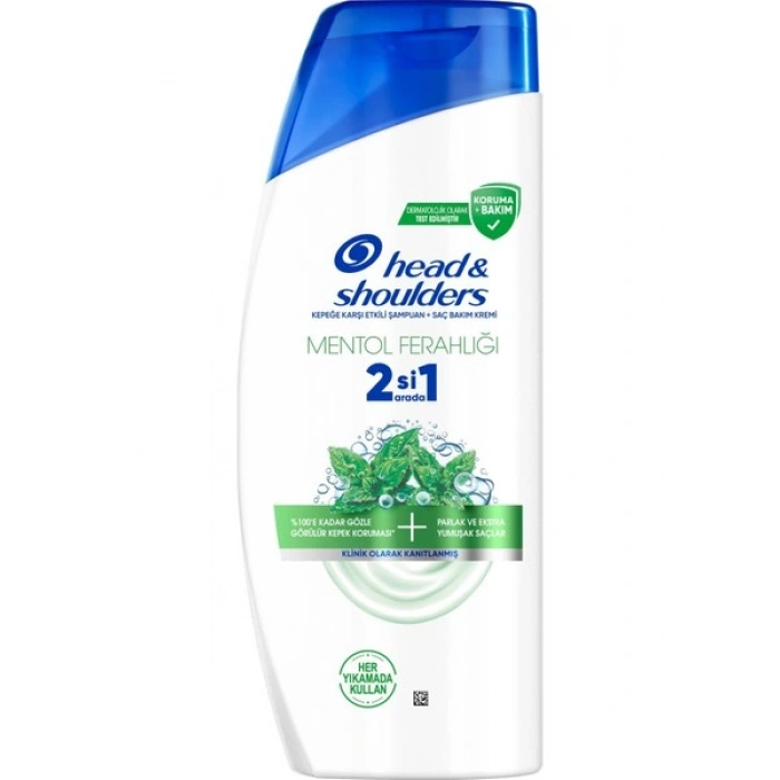 Head & Shoulders Mentol Ferahlığı 2si1 Arada Kepeğe Karşı Etkili Şampuan 625 ML