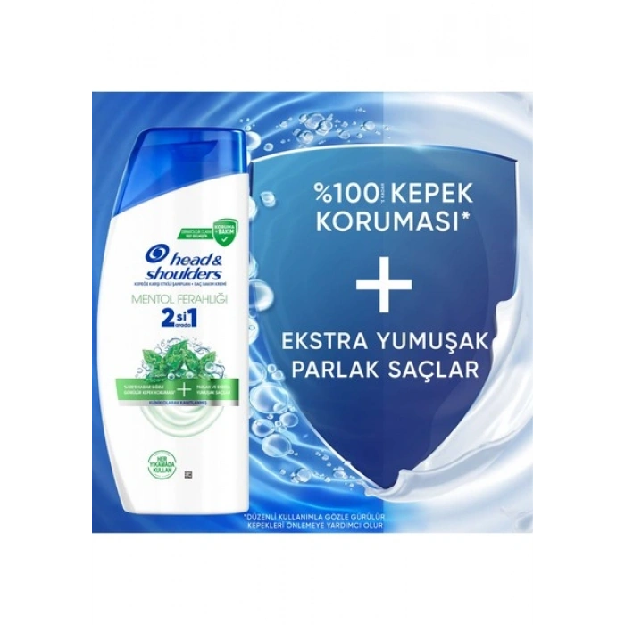 Head & Shoulders Mentol Ferahlığı 2si1 Arada Kepeğe Karşı Etkili Şampuan 625 ML
