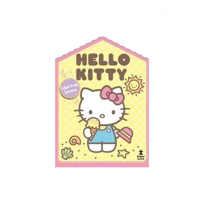 Hello Kitty Evde Çıkartmalı Boyama Kitabı