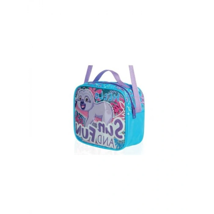 Hello Sloth Temalı Kids Beslenme Çantası, PVC Malzeme