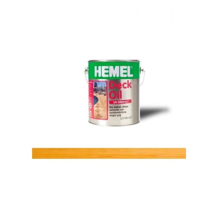 Hemel Deck Oil Light Oak / Deck Yağı / 2,5 Litre