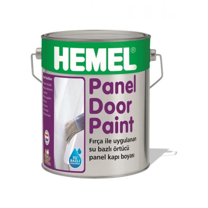 Hemel Panel Door Paint 2.5 Lt Beyaz Su Bazlı Panel Kapı Boyası