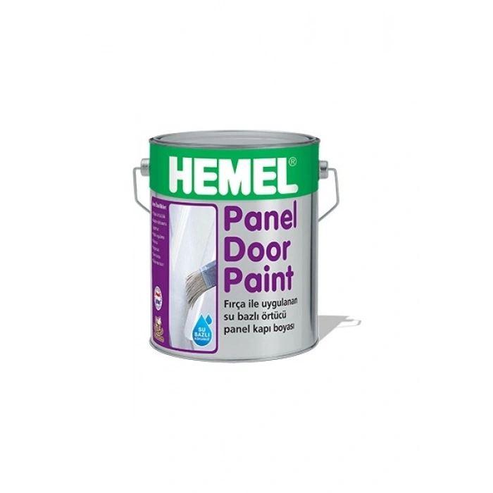 Hemel Su Bazlı Panel Kapı Boyası Beyaz - 0,75 Lt