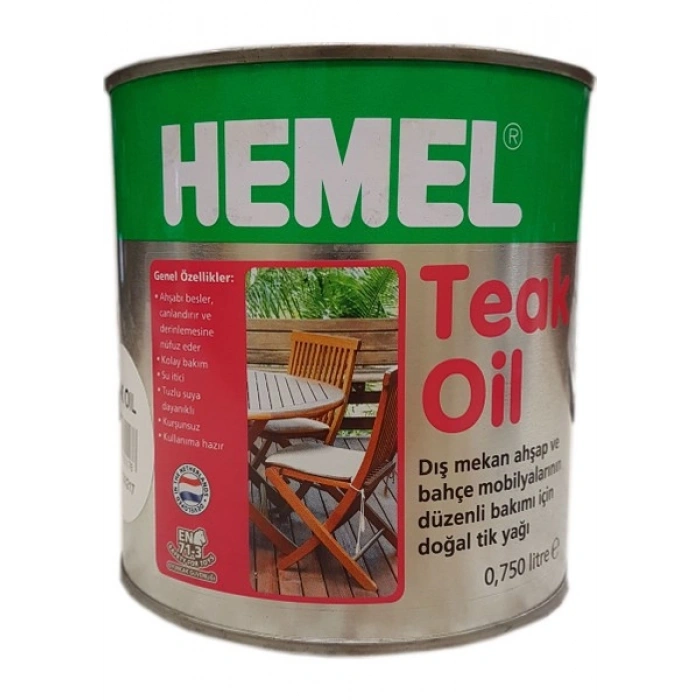 Hemel Teak Oil 1. Sınıf Tik Yağı 0,75 Litre
