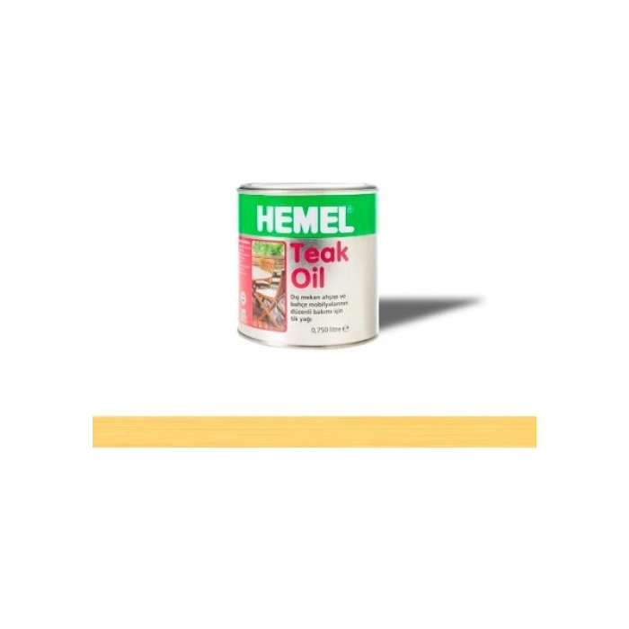 Hemel Teak Oil Şeffaf Tik Yağı 0,75 Lt