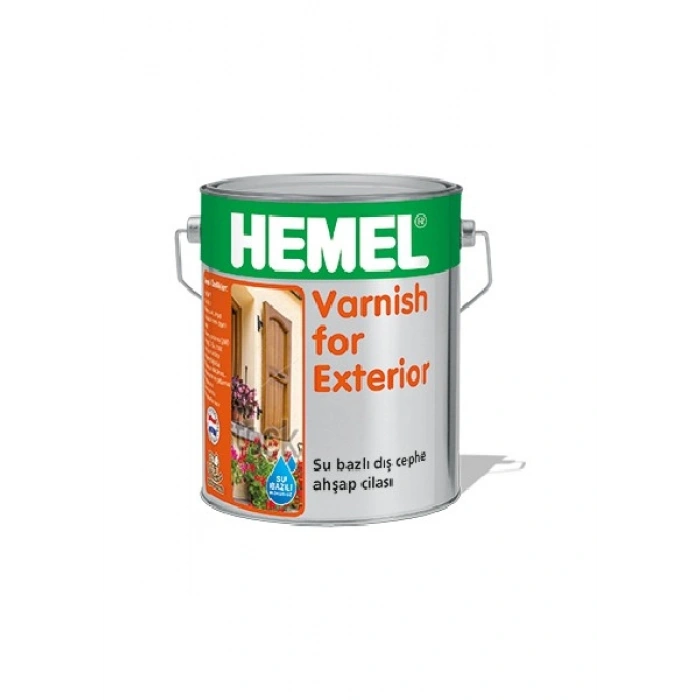 Hemel Varnish For Exterior - Su Bazlı Dış Mekan Ahşap Cilası 2,5 Lt