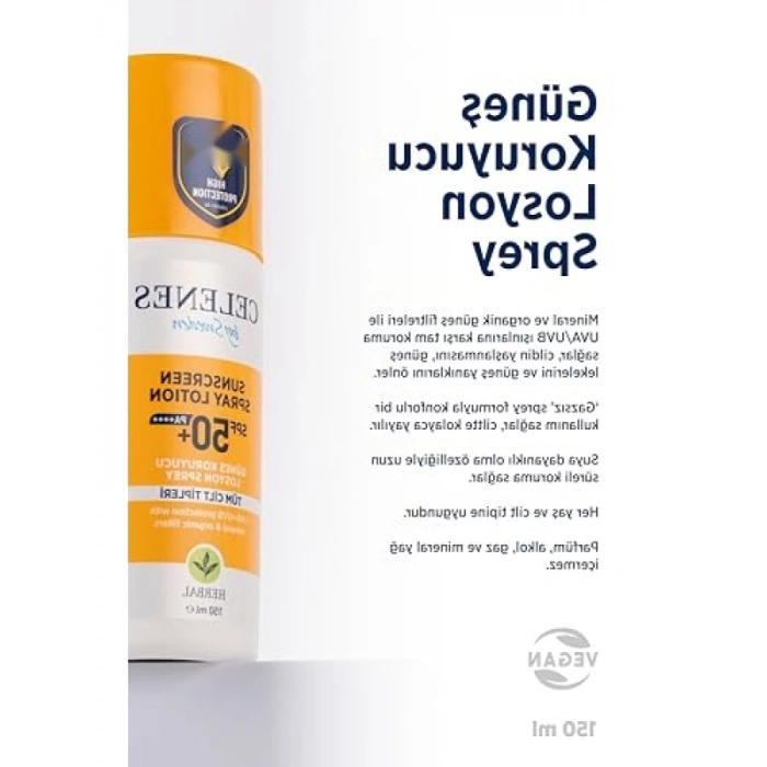 Herbal SPF 50+ Güneş Koruyucu Spray Losyon (150 ml)