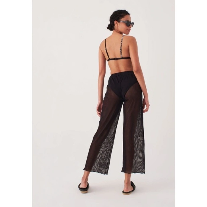 Herita Siyah File Plaj Pantalonu