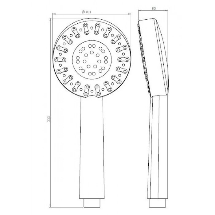 hgtec Tema Banyo Tondo El Duş Başlığı Vera Banyo Duş Hortumu Pvc Kopmaz