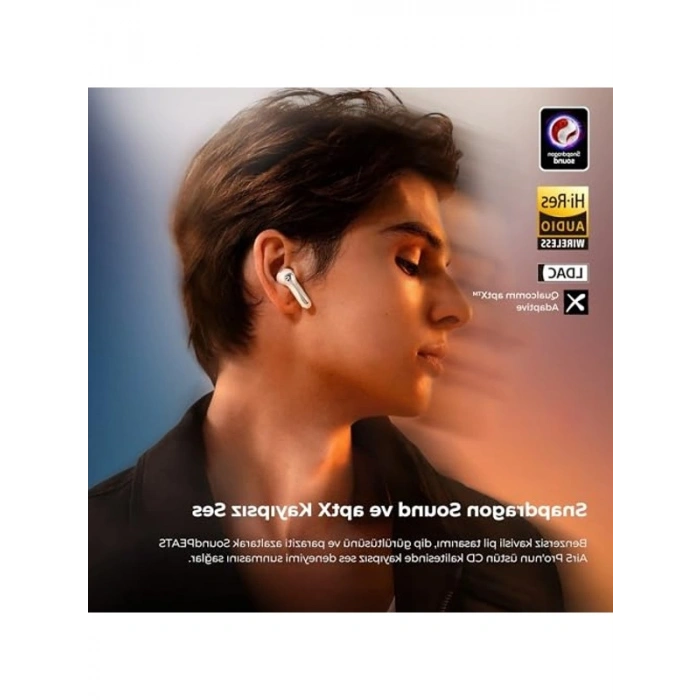 Hi-Res LDAC ANC TWS Kablosuz Kulaklık, Beyaz Renk