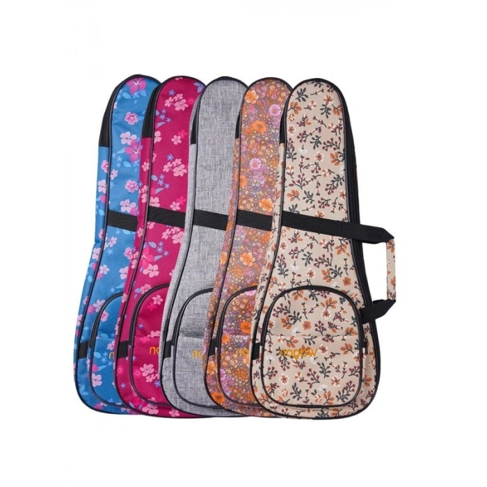 Hibiskus Pembe Renkli Soprano Ukulele Taşıma Çantası