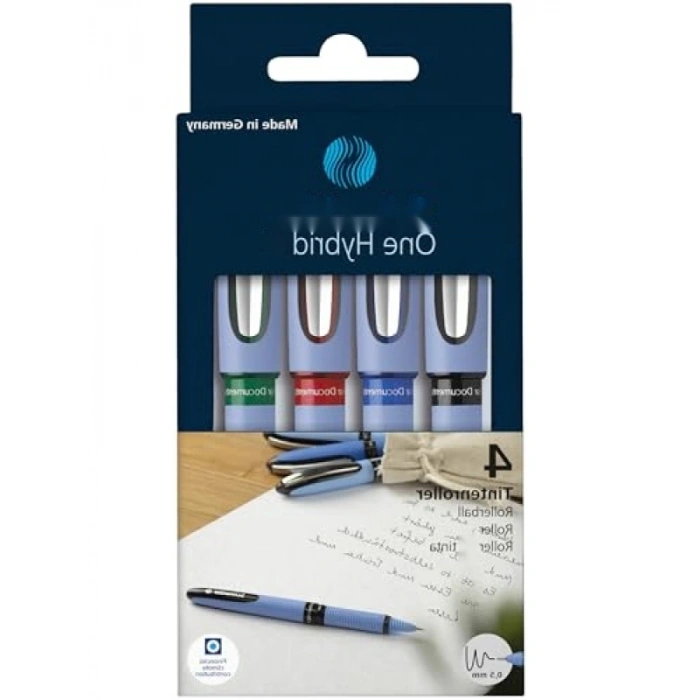 Hibrit İğne Uçlu Roller Kalem, 0,5 mm, 4lü Set