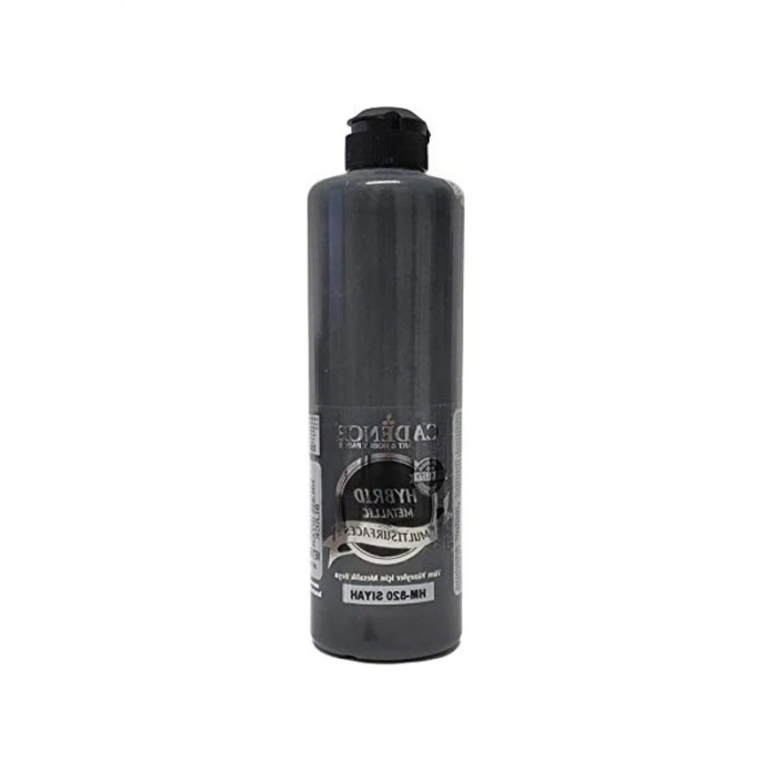 Hibrit metalik multisurface boya, 500ml siyah renk