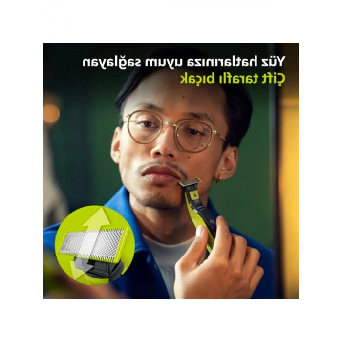 Hibrit Tıraş Makinesi ve Sakal Şekillendirici, Islak/Kuru Kullanım, 3 Tarağı ile Cilt Koruma