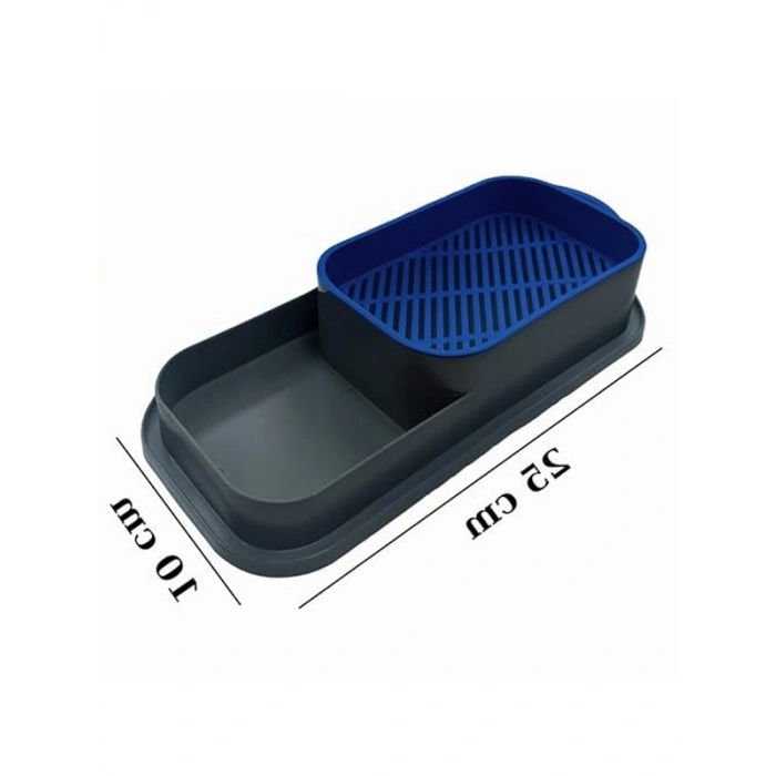 Hidroponik Kedi Çimi Yetiştirme Seti, Mavi, 5 Paket Çim Tohumu