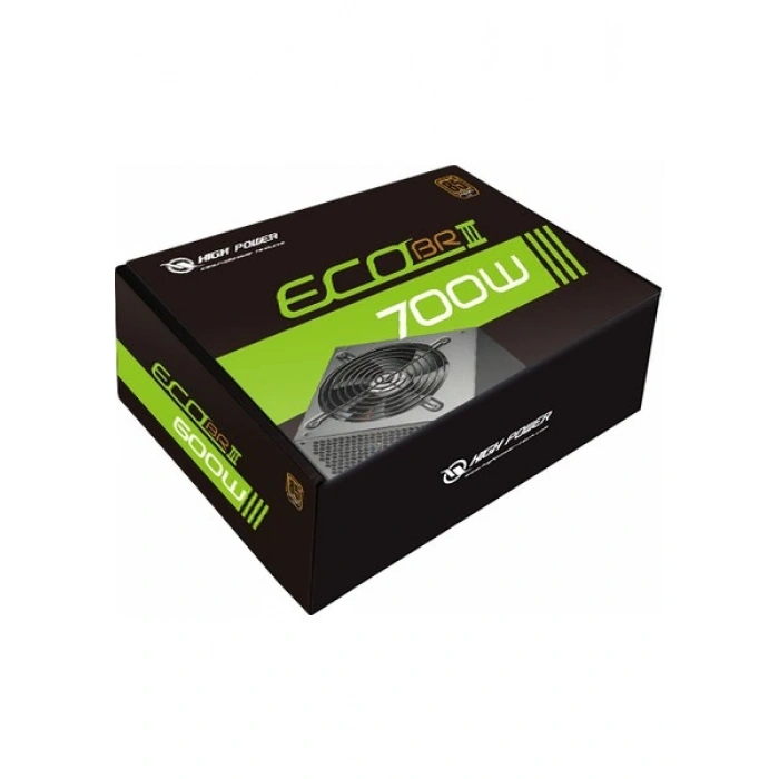 High Power Eco 700W 85+ Bronze 54A Single Rail Aktif PFC Siyah ATX Güç Kaynağı (HPE-700BR-A12S)