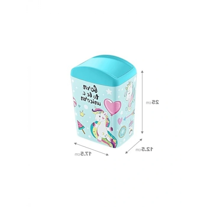 Hijyenik Çöp Kutusu - 5 LT Kapasiteli, Döner Kapaklı Tasarım