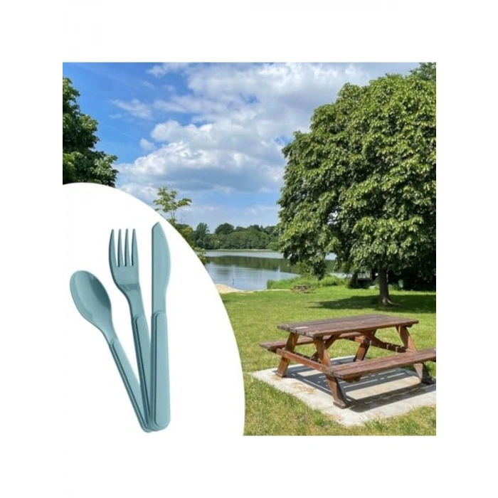 Hijyenik Plastik Piknik Seti, kutulu çatal kaşık bıçak takımı