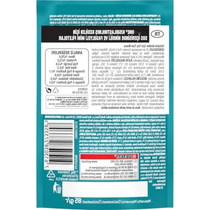 Hindi Etli Kısırlaştırılmış Kediler İçin Yaş Mama - 85 Gr, 26 Adet