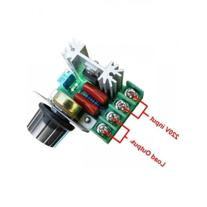 Hız Kontrolü Dimmer - 220V, 2000W SCR Teknolojisi