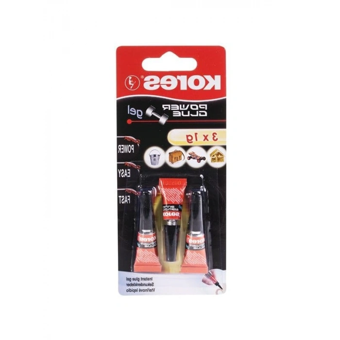 Hızlı Kuruyan Şeffaf Jel Yapıştırıcı - 3x1 Gram