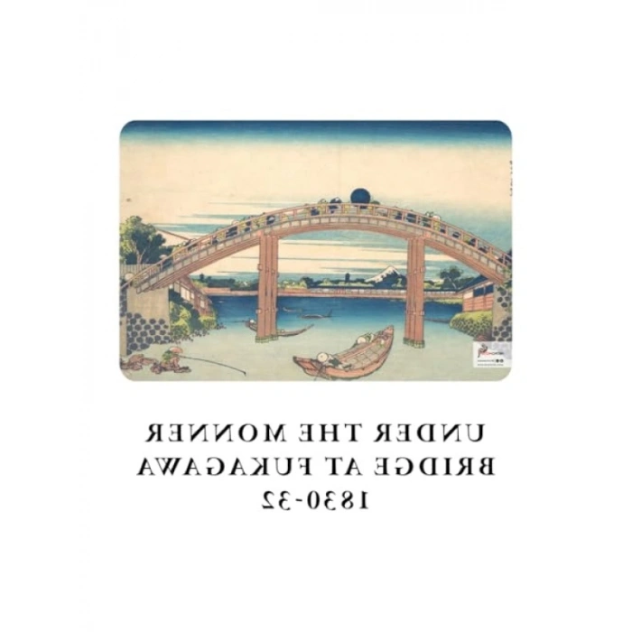 Hokusai Temalı A5 4lü Çizgisiz Defter Seti, 256 Sayfa, Esnek Kapak