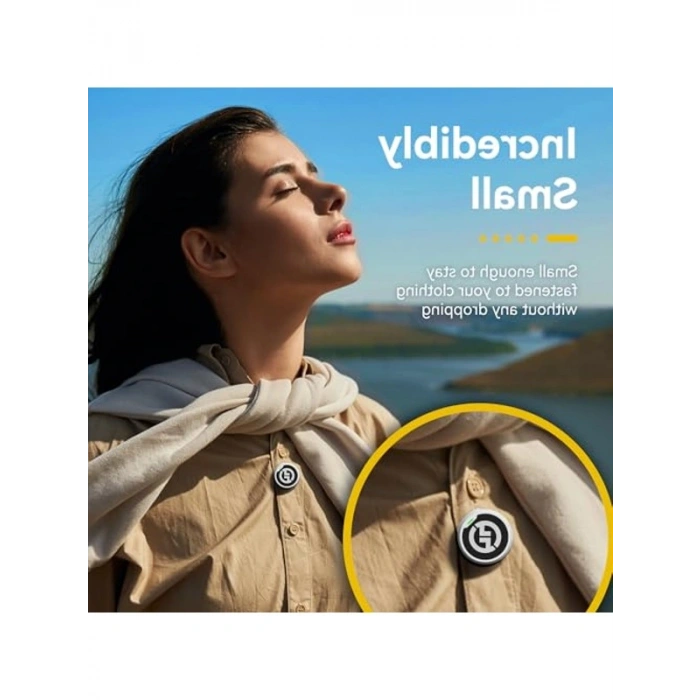 Hollyland Lark M2 Kablosuz Lavalier Mikrofon (2TX+3RX) Kamera, iPhone, Android, PC, 48 kHz / 24 bit Hi-Fi Ses 40H Süre 300 m Menzil, ENC Anti Ses Takmalı Mikrofon, Vlog için Kablosuz - Beyaz