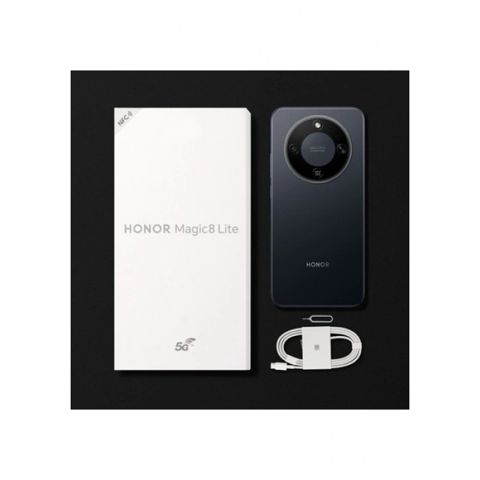 HONOR Magic 8 Lite 5G 256 GB 8 GB Ram (Honor Türkiye Garantili) Gece Siyahı