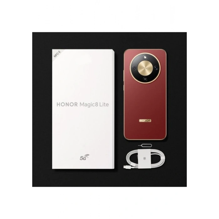 HONOR Magic 8 Lite 5G 256 GB 8 GB Ram (Honor Türkiye Garantili) Kızıl Kahve