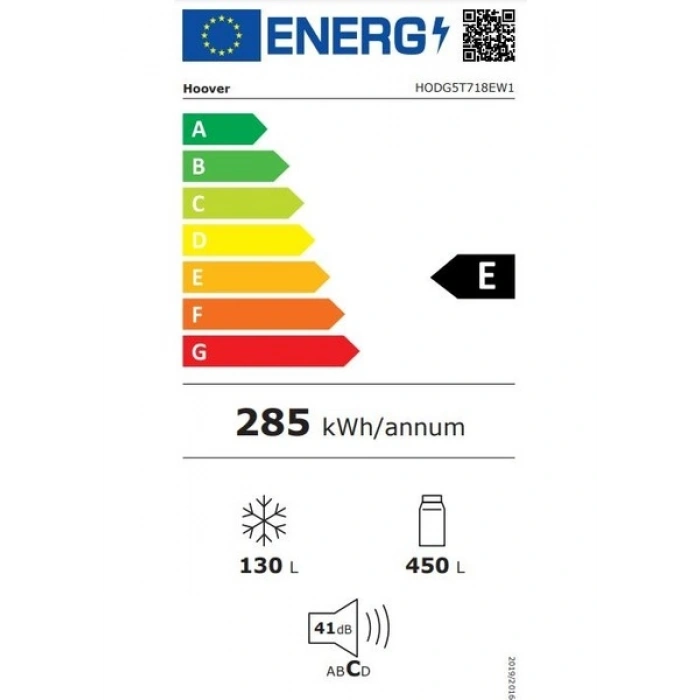 Hoover HODG5T718EW1 E Enerji Sınıfı 580 Lt No Frost Buzdolabı