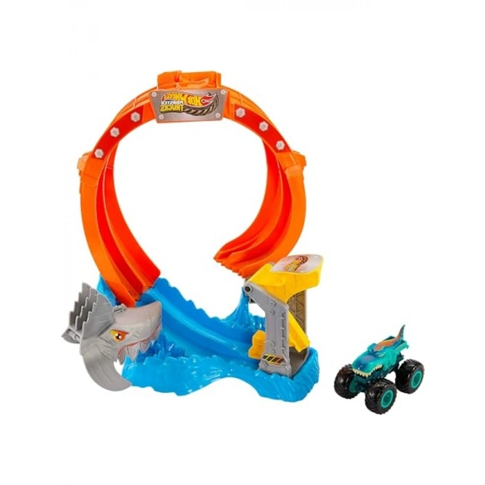 Hot Wheels 1:64 Ölçekli Monster Trucks Oyun Seti, Mega-Wrex