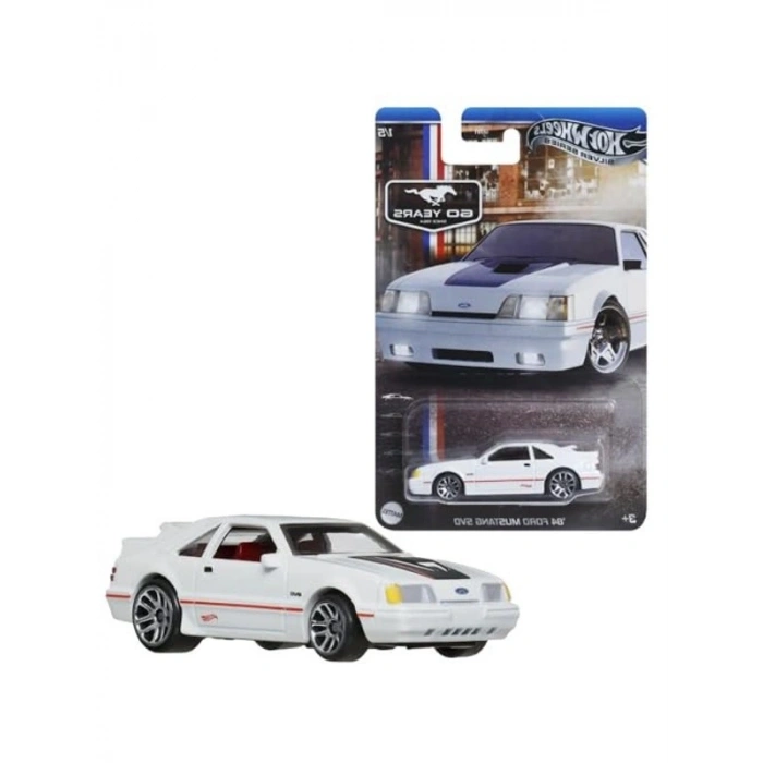 Hot Wheels 60. YIL MUSTANG SERİSİ ARABALAR 84 FORD MUSTANG SVO GRT01 - JBY50